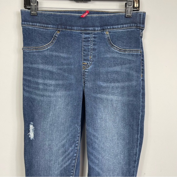 SPANX DISTRESSED SKINNY JEANS Pull on Jeggings Distressed Released Hem 20203R M - Picture 8 of 15